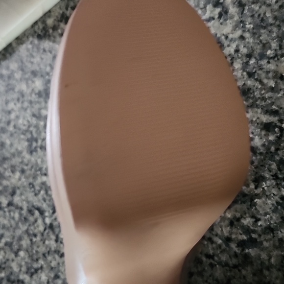 JustFab Ilsa Platform Heeled-Booties Taupe Size 10 - Picture 13 of 14